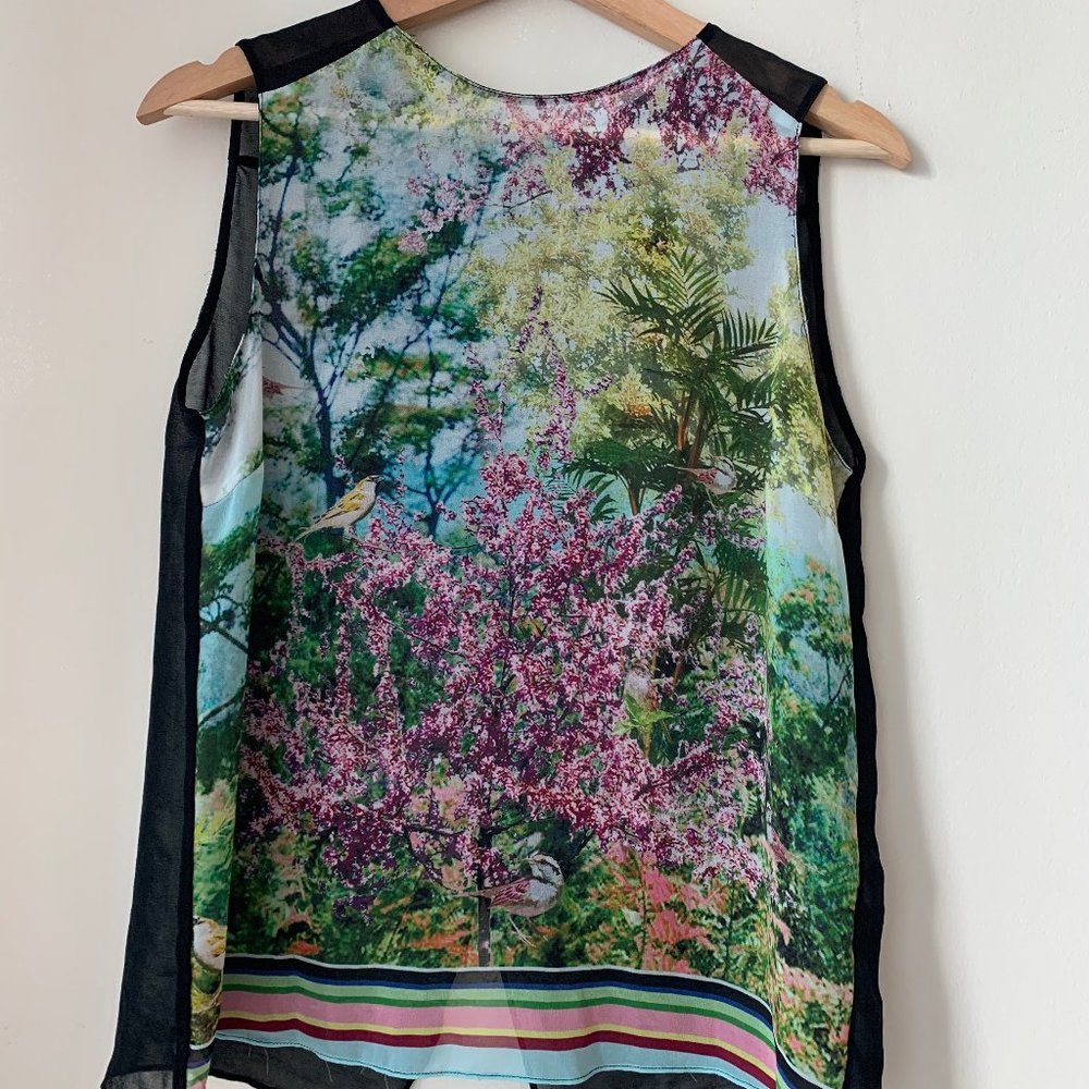 ZARA blouse with open back